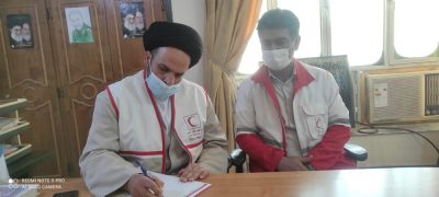 امام جمعه چرام داوطلب افتخاری هلال احمر شد