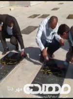 غبار روبی گلزار شهدا به مناسبت هفته قوه قضاییه در چرام