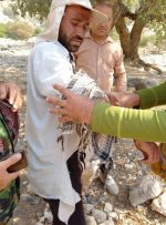 تلاش امدادگران هلال احمر کهگیلویه و بویراحمد در مقابله با آتش‌سوزی کوه‌های نارک گچساران