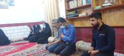 دیدار گروه جهادی شهید رحمان رمضانی با خانواده شهدای شهرستان چرام