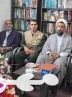 دیدار فرمانده ناحیه مقاومت بسیج و جمعی از مسئولان و گروه های جهادی با امام جمعه چرام