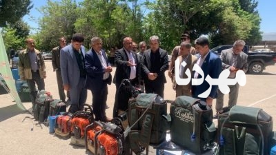 ابداع جوان خلاق دنانشین در میدان مهار آتش سوزی جنگل ها 